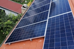 Telepített napelem rendszer